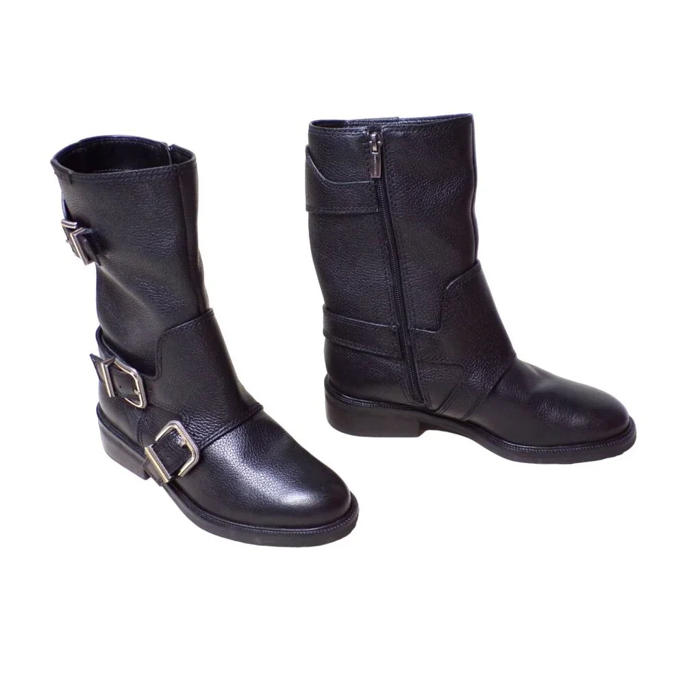 🆕 VINCE CAMUTO Alicenta Moto Bootie Boots 36, 5.5 Black - Picture 7 of 13